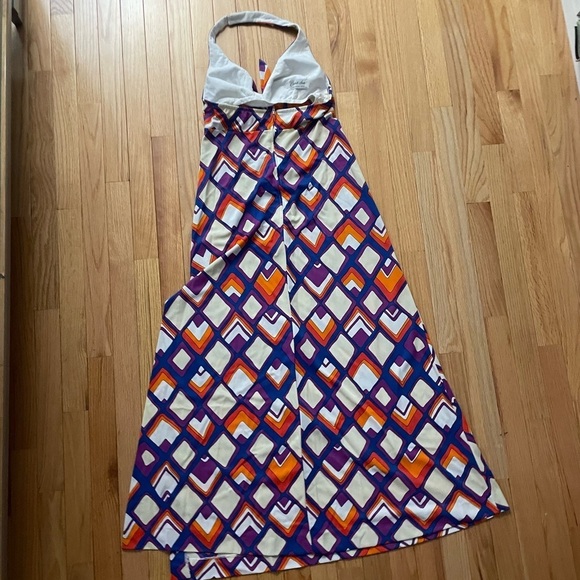 Elizabeth Stewart Multicolor Printed Halter Dress - Picture 5 of 9